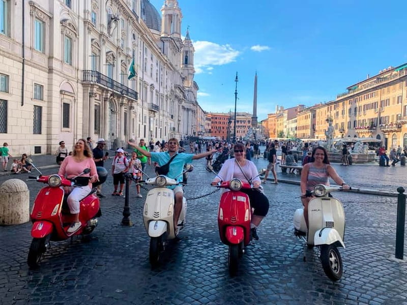 Rome: Guided Vespa Tour with Self-Drive or as a Passenger - Self-drive, shared Vespa, or professional driver