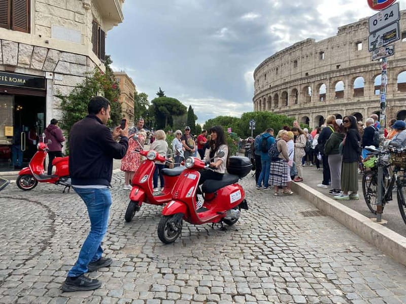 Rome: Guided Vespa Tour with Self-Drive or as a Passenger - Starting near Monti and the Colosseum