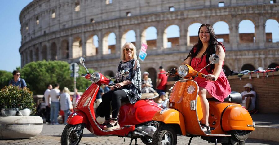 Rome: Hidden Gems Guided Vespa experience with Photos - Orange Garden views over Rome