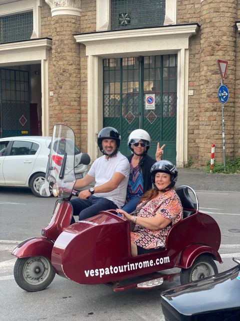 Rome: Highlights Vespa Sidecar Tour with Coffee and Gelato - The Pyramid of Cestius and Rome’s unexpected side