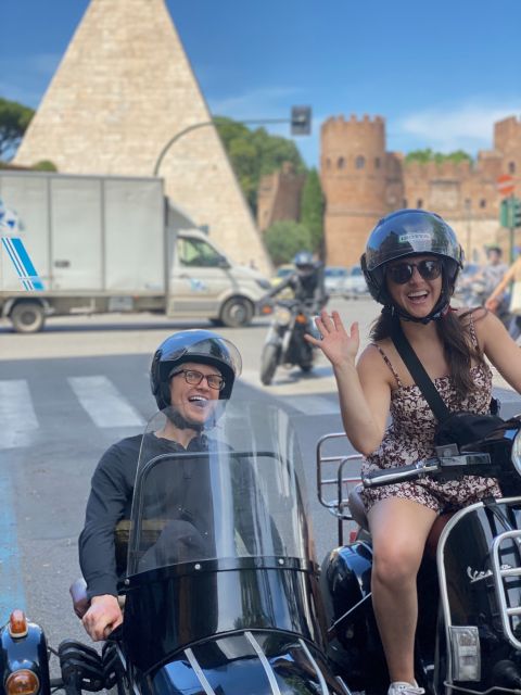 Rome: Highlights Vespa Sidecar Tour with Coffee and Gelato - Aventine Hill and the Orange Tree Garden