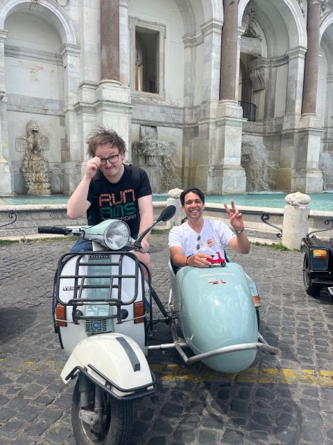 Rome: Highlights Vespa Sidecar Tour with Coffee and Gelato - Coffee, gelato, and free time in Trastevere