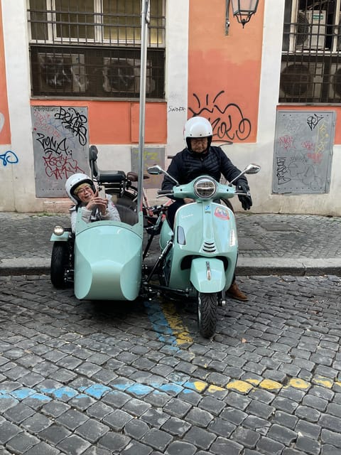 Rome in Vespa 90 min Vespa Sidecar PrivateTour with Gelato - Gelato and what the price covers