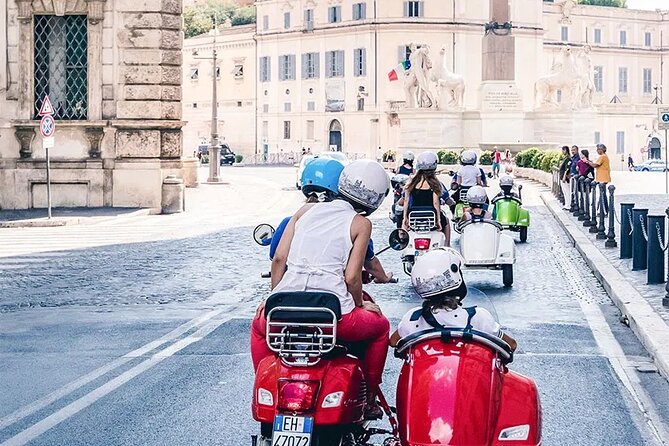 Rome Morning Vespa Sidecar Tour in Rome with Cappuccino - Janiculum Hill and the best city view