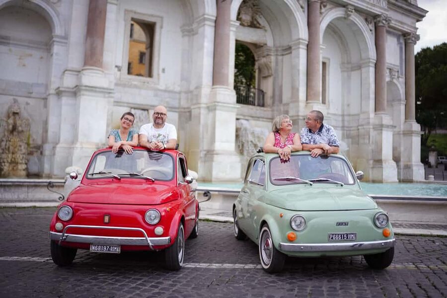 Rome: Photography service with Classic car fiat 500 - Key points at a glance