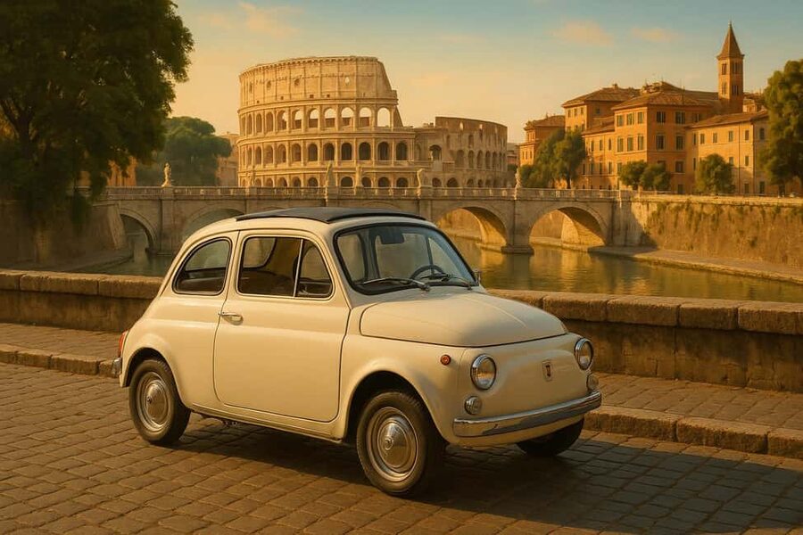 Rome: Photography service with Vintage Fiat 500 Tour - Janiculum Hill and the wide final view