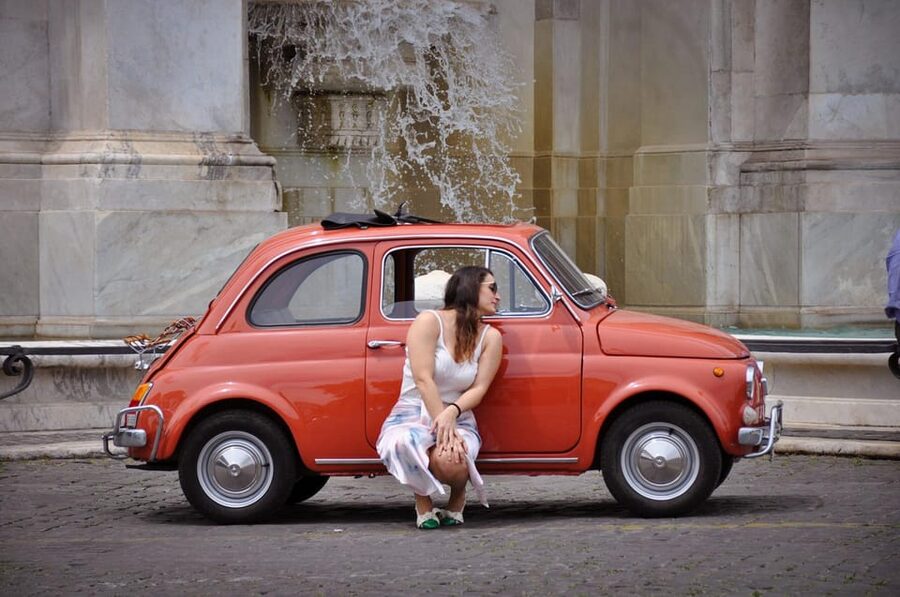 Rome Private Tour and Photo in a Vintage Fiat 500 - The Orange Garden brings a quieter Aventine view