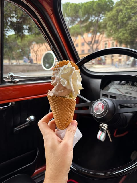 Rome Private Tour and Photo in a Vintage Fiat 500 - Janiculum Hill brings the first big view