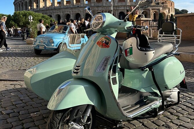 Rome Private Tour in a Vintage Vespa Sidecar Style for 90 Minutes - Piazza Navona and the ancient stadium beneath it
