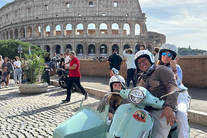 Rome Private Tour in a Vintage Vespa Sidecar Style for 90 Minutes - The Pantheon is a glimpse, not an interior visit