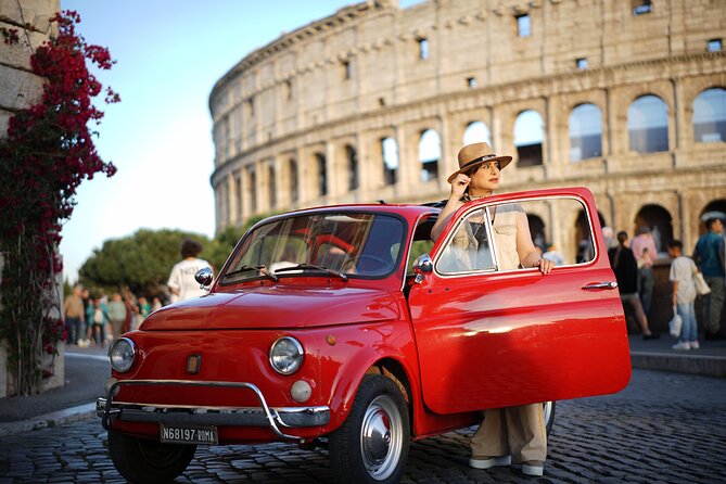 Rome Pro Photoshoot service include free transport FIAT 500 - Why the Fiat 500 changes the Rome sightseeing experience
