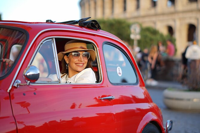 Rome Pro Photoshoot service include free transport FIAT 500 - What the photographer adds to the experience