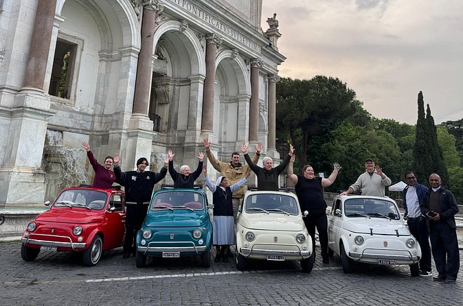 Rome: Retro Fiat 500 Car Tour with Pro Photographer - Passing Circus Maximus toward the Aventine