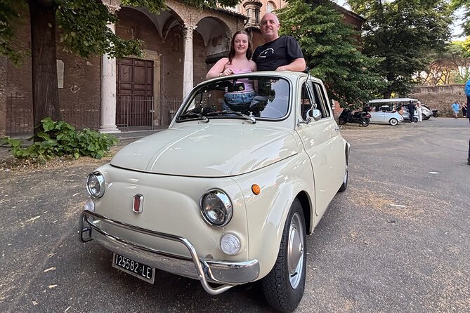 Rome: Retro Fiat 500 Car Tour with Pro Photographer - Gianicolo Terrace and the broadest view