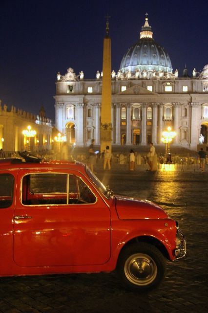 Rome: Romantic Night Tour by Classic Fiat 500 - Trastevere, the evening heart of the route