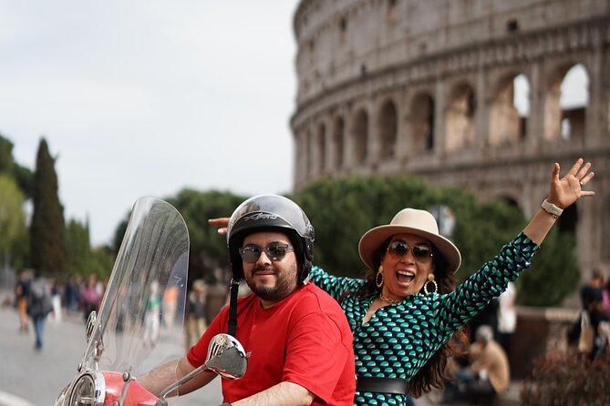 Rome's Easy Ride Vespa Tour with Pick Up and Drop Off - Gianicolo Terrace and Rome from above