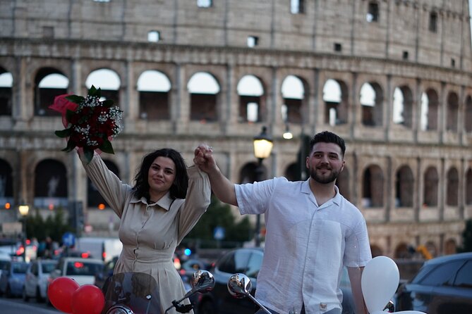 Rome's Easy Ride Vespa Tour with Pick Up and Drop Off - Professional photos make the price easier to judge