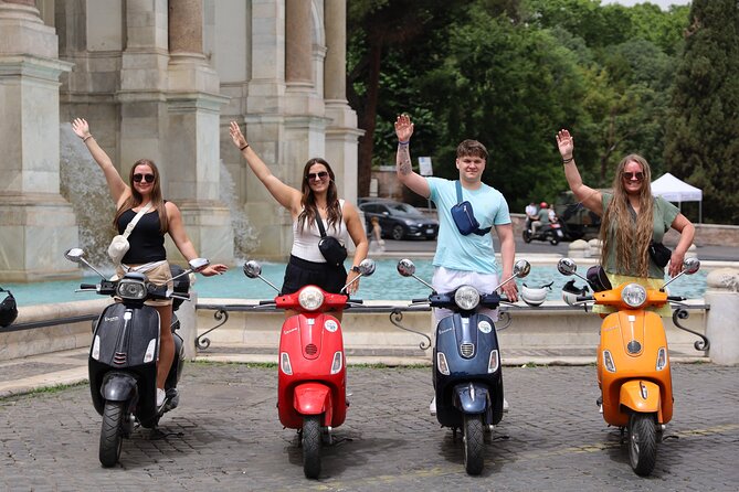 Rome Vespa Photography Service - Gianicolo Terrace closes the route with a wide view