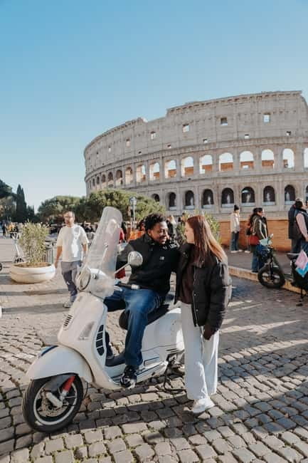 Rome: Vespa Ride in the Streets with Photography - Trastevere from the back of a Vespa