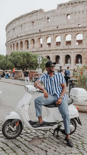 Rome: Vespa Ride in the Streets with Photography - Gianicolo Hill and the broad Roman panorama