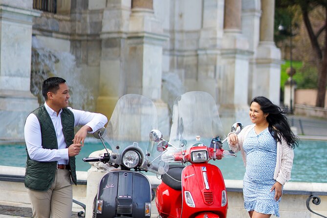 Rome Vespa Scooter Tour with Professional Photographer - The Mouth of Truth and quick Roman legends
