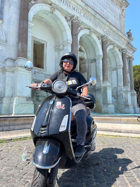 Rome: Vespa Self-Drive Tour with Gelato - Ancient Rome from the road