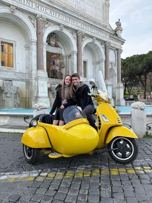 Rome Vespa Sidecar Tour: 90-Minute Panoramic Experience - Castel Sant’Angelo and Vatican City from the road