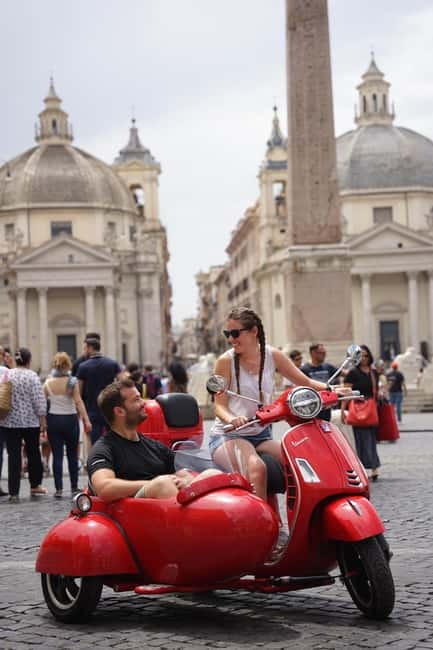 Rome: Vespa Sidecar Tour with Hotel Transfers & Gelato - Key points to know before booking