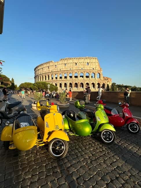 Rome: Vespa Sidecar Tour with Hotel Transfers & Gelato - St. Peter’s Square and the Vatican view