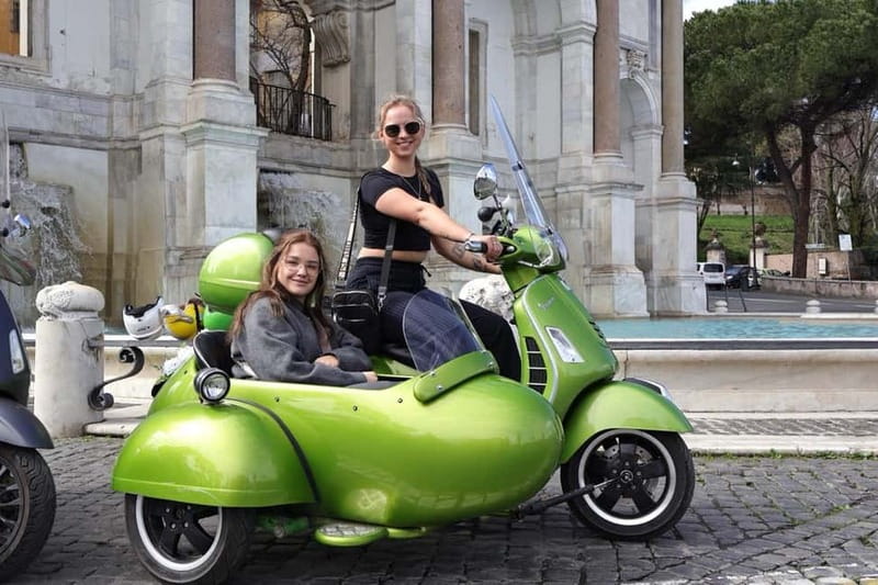 Rome: Vespa Sidecar Tour with Hotel Transfers & Gelato - Hotel pickup makes the morning easier