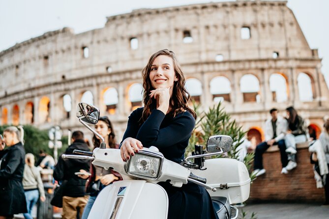 Rome Vespa Small Group Tour with Photoshoot - The Municipal Rose Garden near Aventine Hill