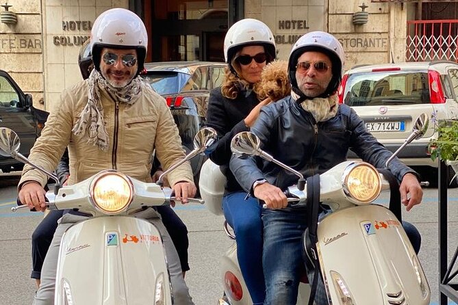 Rome Vespa Tour with Gelato Stop - St. Peter’s Basilica from the road