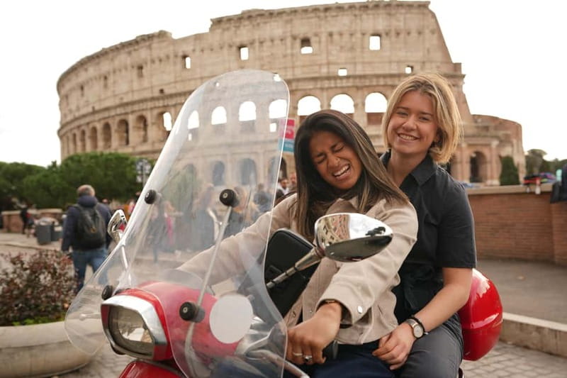 Rome: Vespa Tour with Hidden Gems and Driver - Seeing Castel Sant’Angelo from a distance