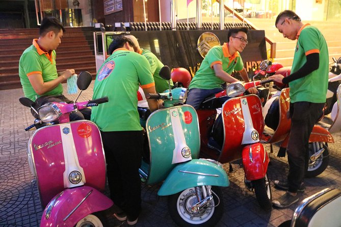 Saigon After Dark Vespa Street Food Tour + Live Music 4 hours - Banana cake on a local food street