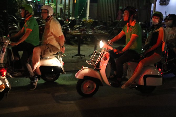 Saigon After Dark Vespa Street Food Tour + Live Music 4 hours - Ice cream, a drink, and live Vietnamese music