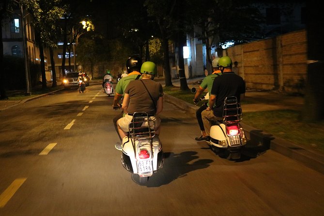 Saigon Vespa By Night Street Food Tour 4,5 Hours - Finishing at a music bar with Saigon’s younger crowd