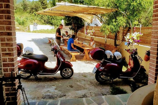 Savour The Flavors Of Corfu Vespa Scooter Tour - Starting in Corfu Town with helmets and coffee