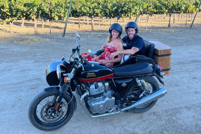 Scenic Sidecar Vineyard Tour Paso Robles - Starting at Cass Winery with a safety briefing