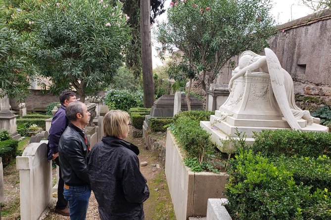 Secret Rome by Vespa private Tour - Quiet ground at the Non-Catholic Cemetery