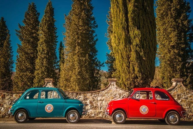 Self-Drive Vintage Fiat 500 Tour from Florence: Sunset Drive and Aperitivo - A Fiat 500 is the real attraction