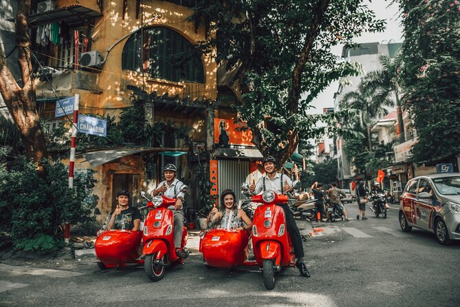 Small Group Vespa Sidecar Tour in Hanoi - Hoan Kiem Lake, The Huc Bridge, and egg coffee