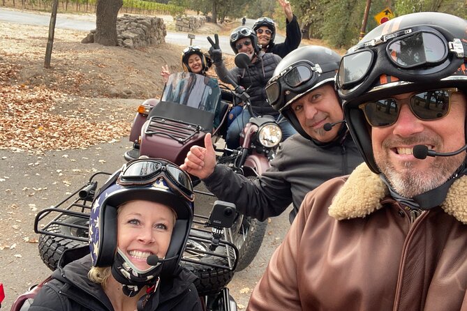 Sonoma Valley Sidecar Wine tours - Six and a half hours on Sonoma’s open roads
