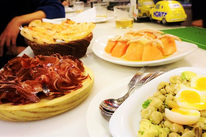 Tapas & Sidecar Motorcycle Barcelona Tour - Tapas dinner in Eixample