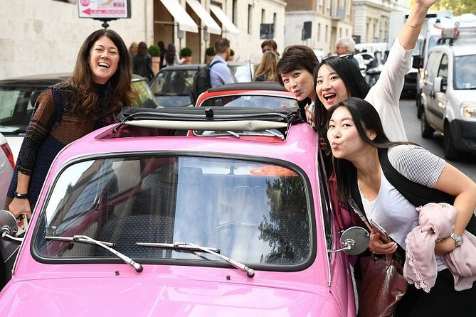 The ORIGINAL Fiat 500 3hour chauffeured tour - The Pyramid of Cestius and Testaccio