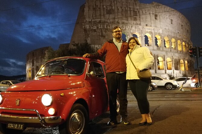 The Original Fiat 500 Night Tour of Rome - The Pyramid of Cestius at Porta San Paolo
