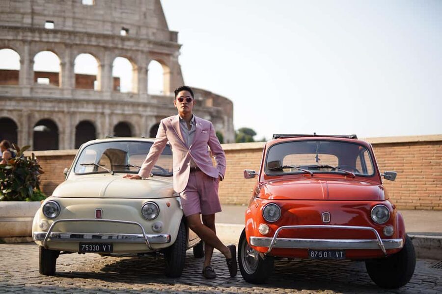 Timeless Rome: A Journey in a Vintage Fiat 500 - Giardino degli Aranci and the Aventine Hill view