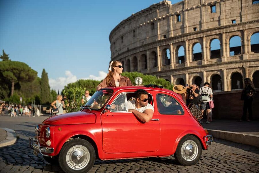 Timeless Rome: A Journey in a Vintage Fiat 500 - Starting with the Colosseum