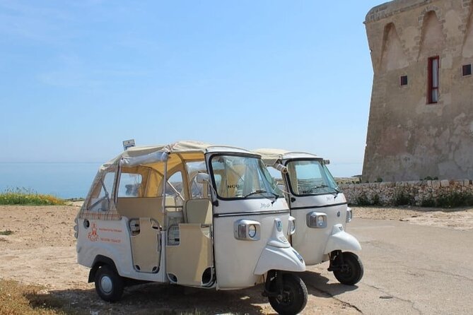 Tour of Polignano a Mare in Ape Calessino - Cala Port’Alga and the road toward Monopoli