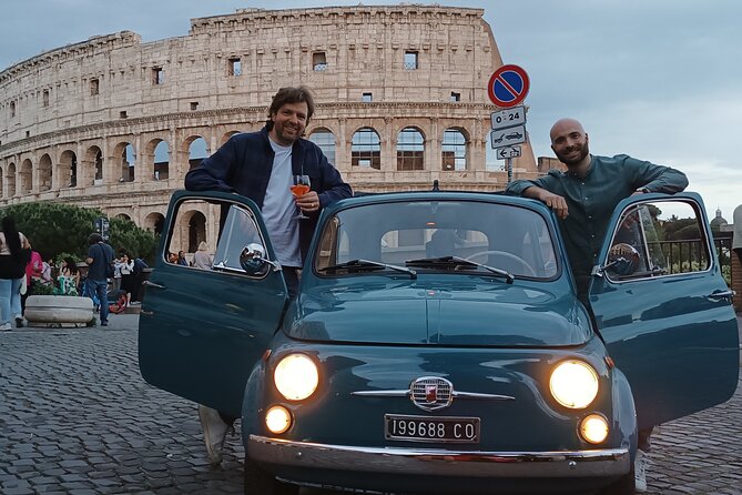 Tour of Rome Aboard a Vintage Fiat 500 - What is included for the price