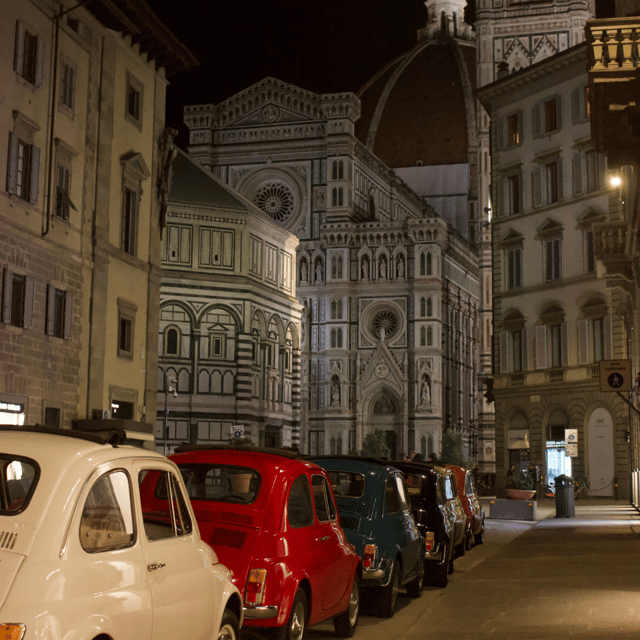 Tuscan Evening Tour: Fiat 500, 8:30 to 10 PM - Florence after dark, with the roof open